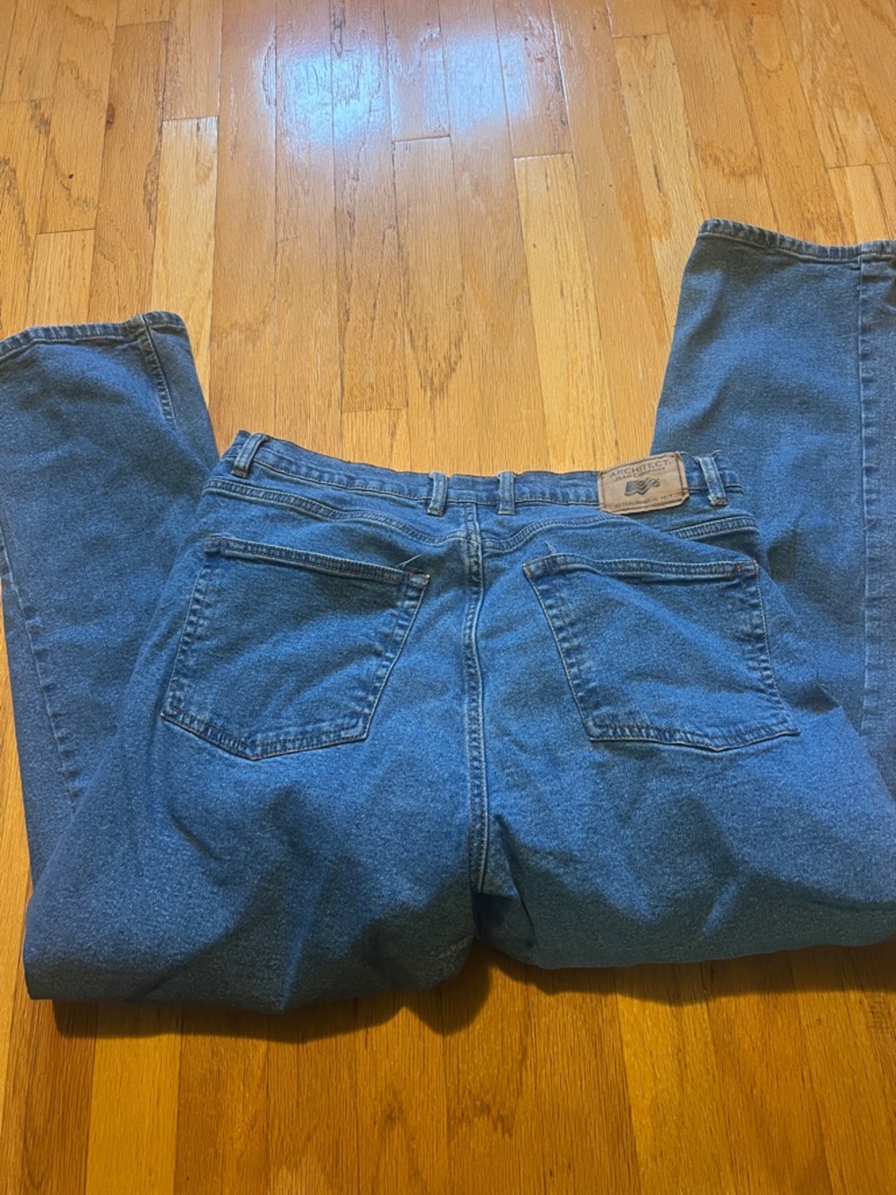 Architect Men's Relaxed Fit Denim Jeans in Blue